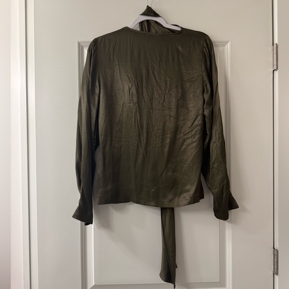 Mango Satin Blouse with Bow - Picture 7 of 8